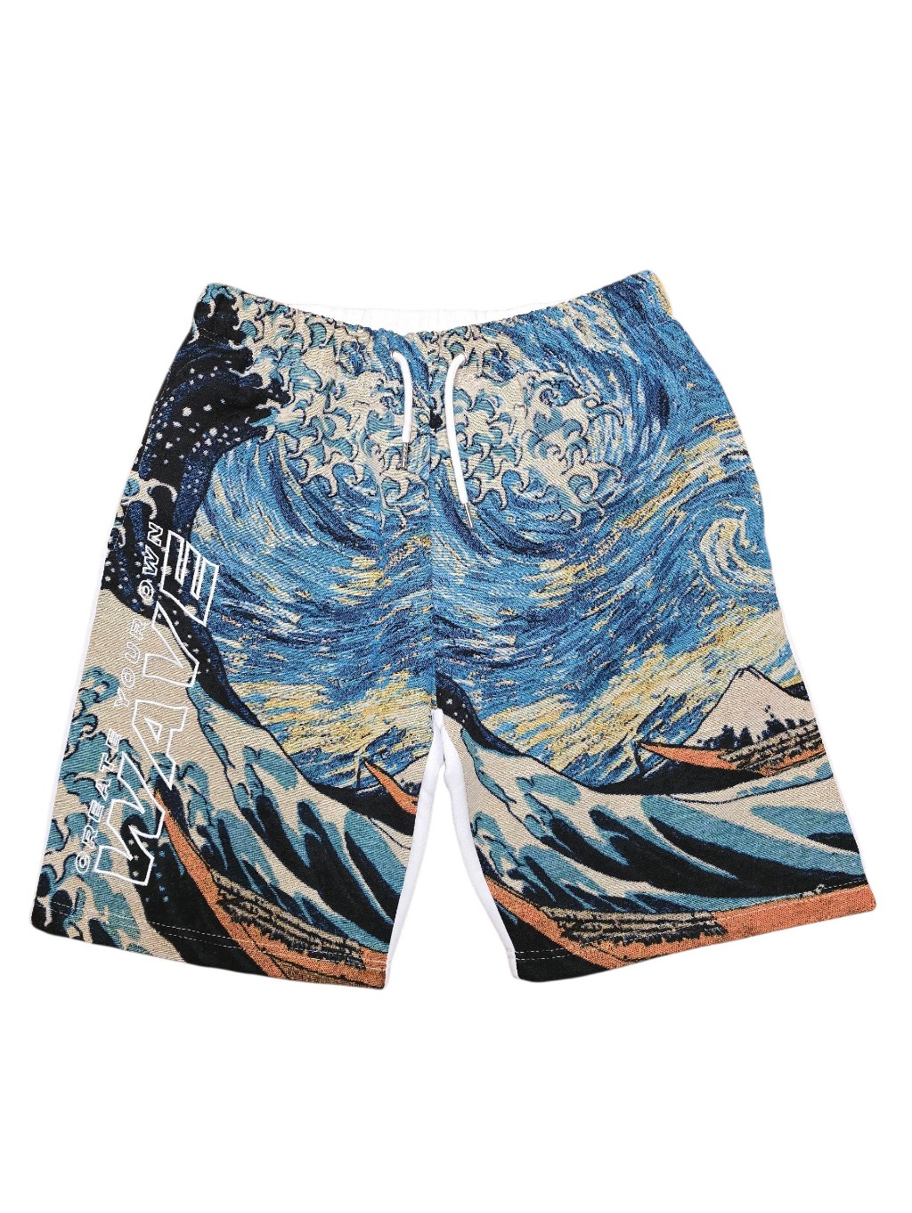 Nwt! Blackpike Tapestry Wave Fleece Short (Sky Blue) Sz M